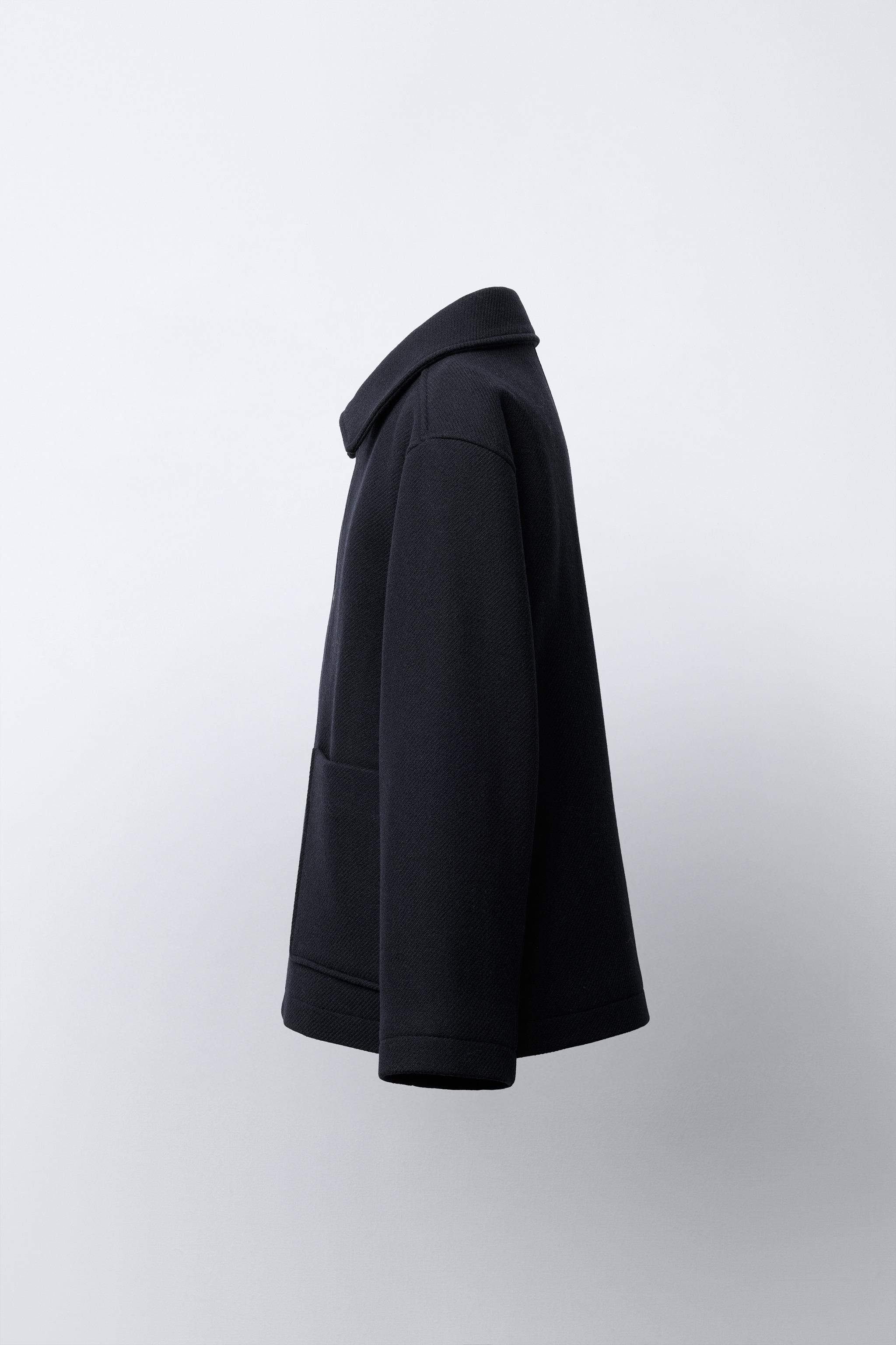 CROPPED WOOL CLOTH JACKET