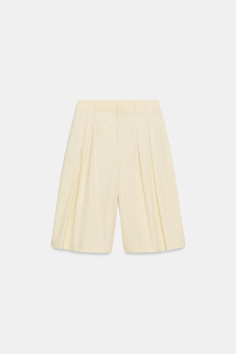 Pantalones cortos Bermuda con pliegues ZW Collection 3