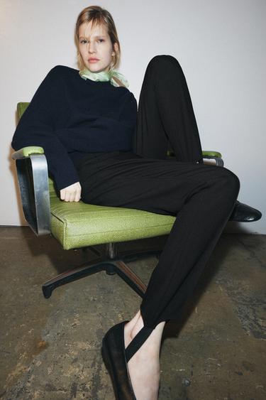 ZW COLLECTION FUSEAU TROUSERS - Black by Zara