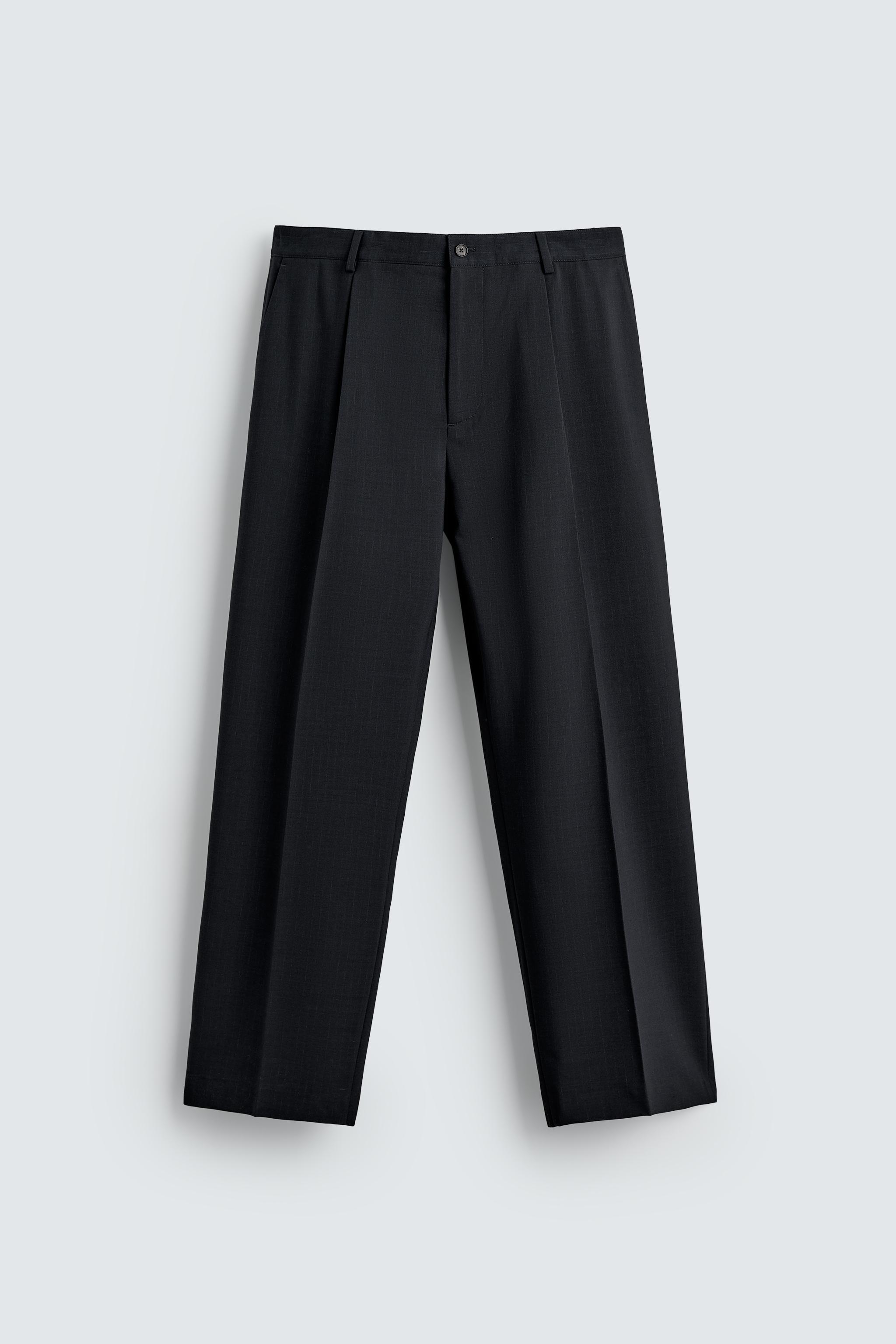 STRIPED SUIT PANTS