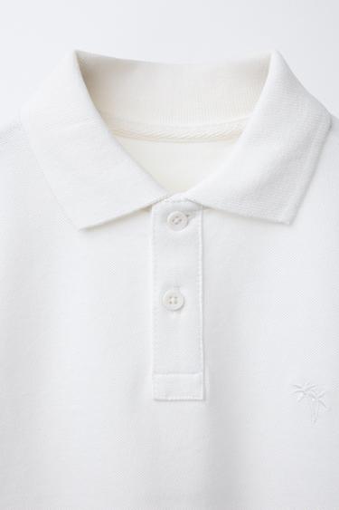 POLO BRODÉ PALMIER - Blanc de Zara - Image 2