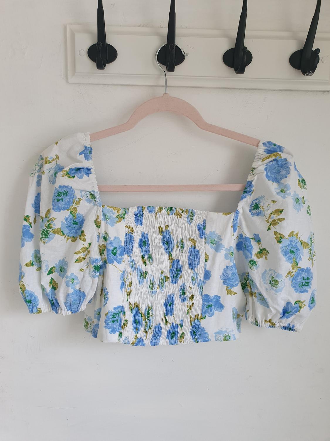 CROP TOP WITH A FLORAL PRINT - Image 5