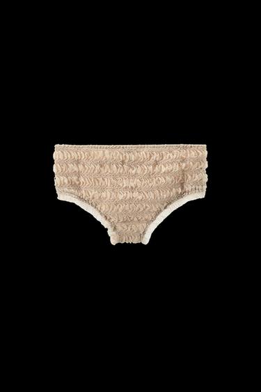Zara TEXTURED MINI SHORTS - Pink