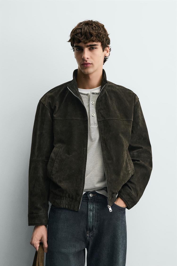 ZARA SUEDE LEATHER JACKET