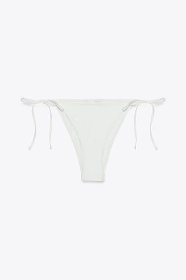 BAS DE BIKINI À NŒUDS - Écru de Zara - Image 3