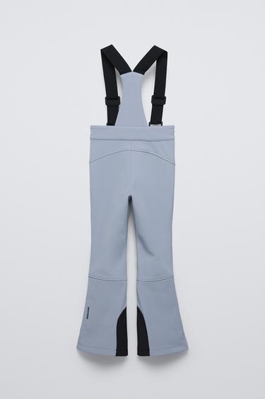 WINDPROOF AND WATER-RESISTANT BIB SKI TROUSERS WITH RECCO® SYSTEM - Light blue by Zara - Image 1