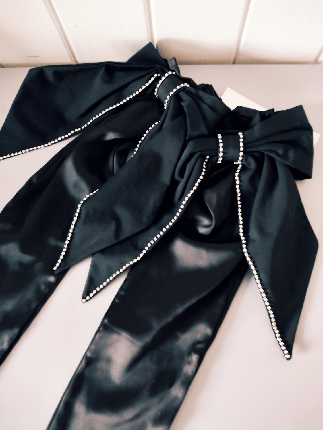 SATIN SLEEVES WITH BOWS - Image 4