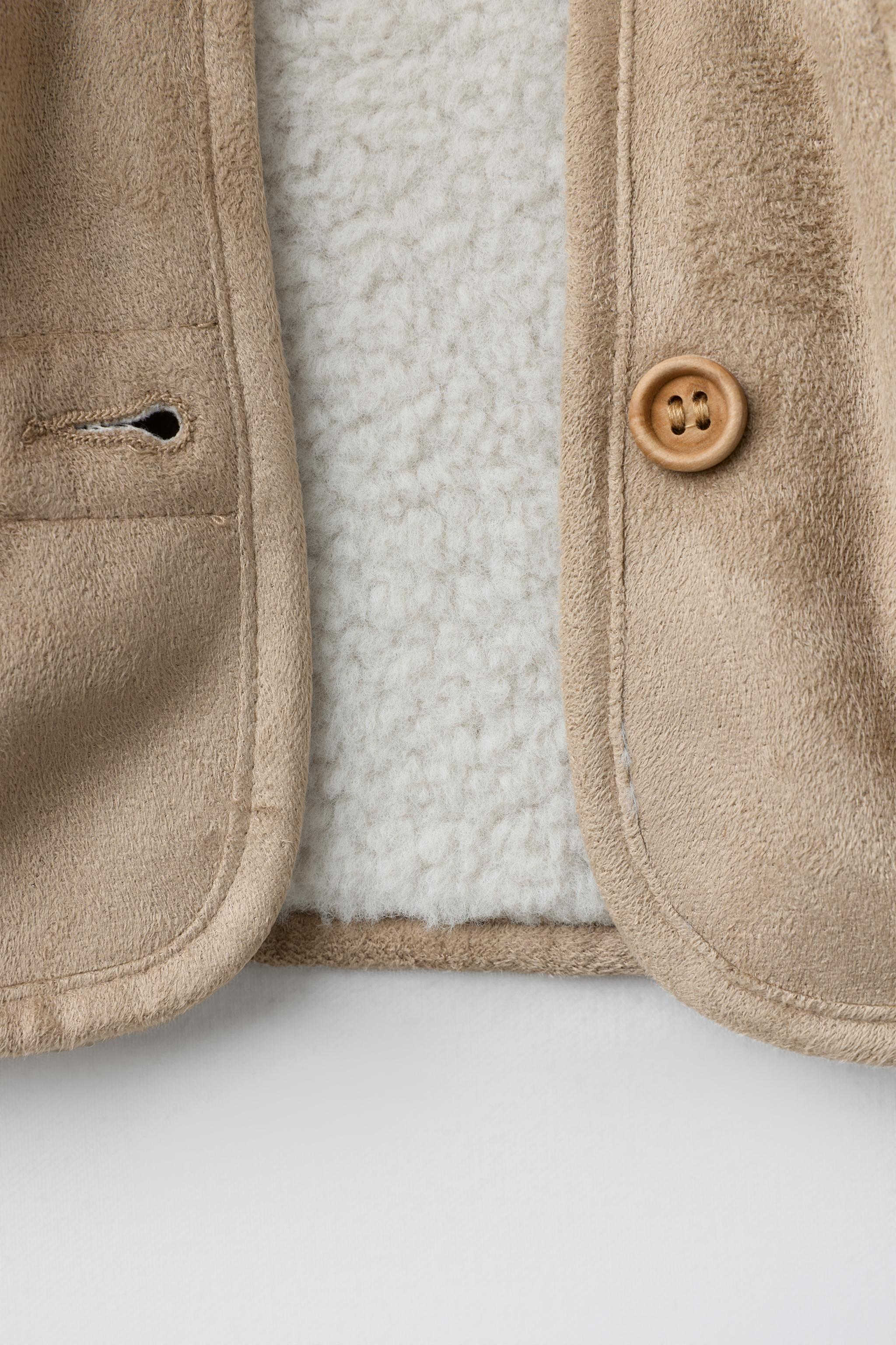 REVERSIBLE FAUX SHEARLING HOODIE JACKET
