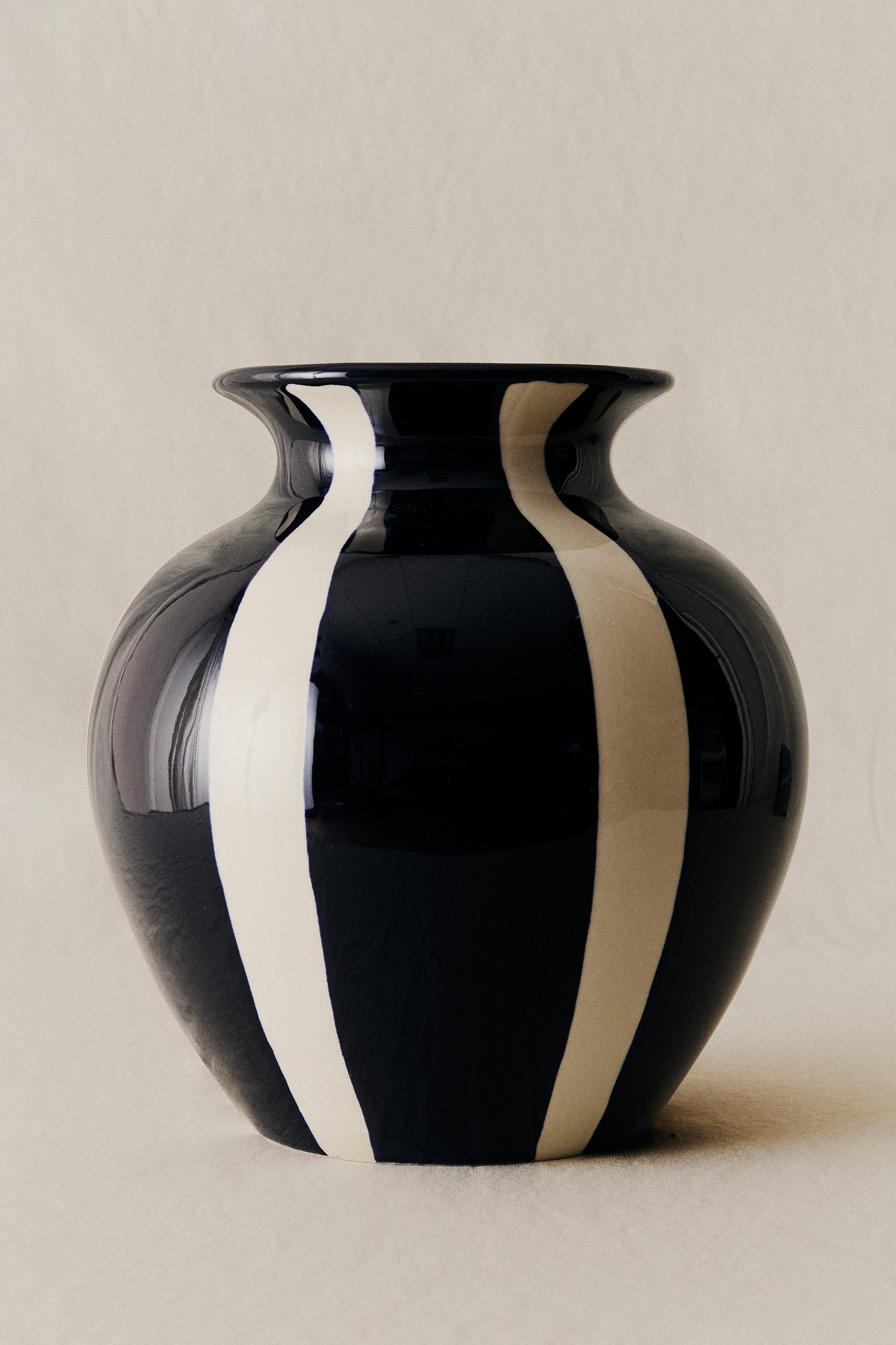 VASE DÉCORATIF EN CÉRAMIQUE ROND