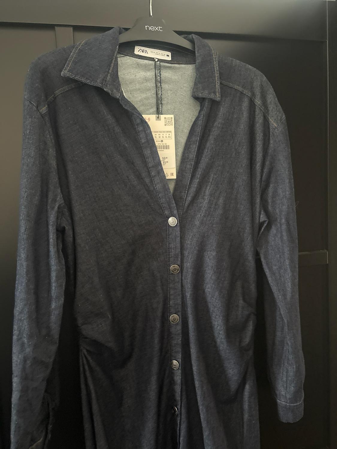 DENIM LOOK SHIRT DRESS - Image 2