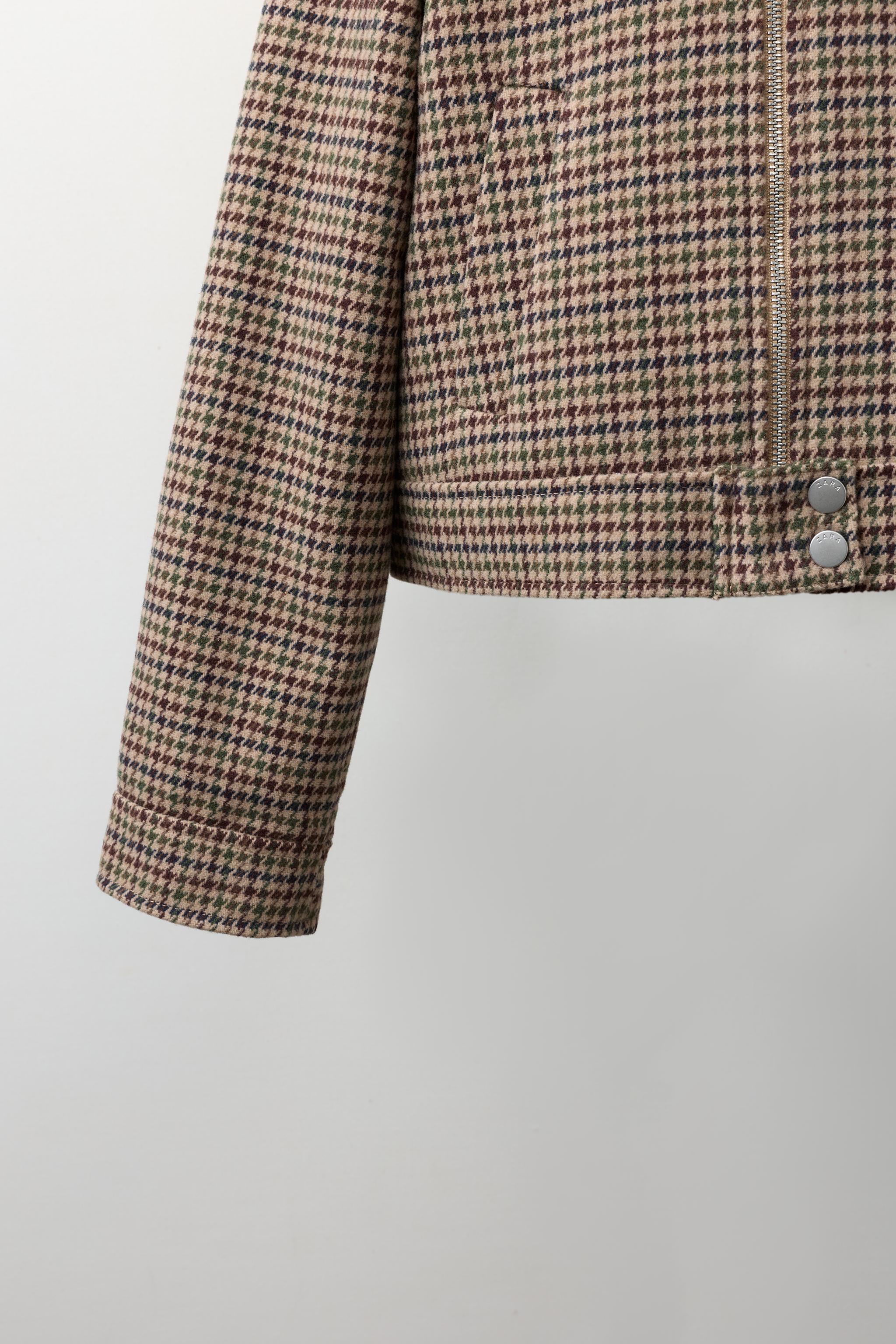 HOUNDSTOOTH PRINT JACKET