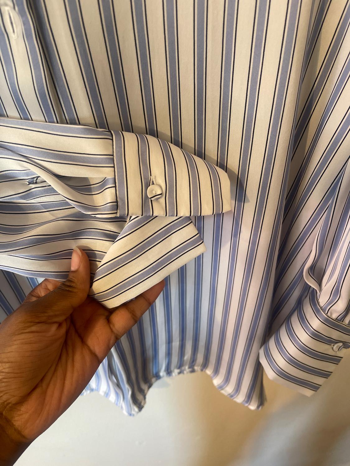 FLOWY LINED BUTTON SHIRT - Image 4