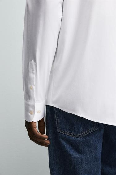 REGULAR FIT SHIRT - White by Zara - Image 4