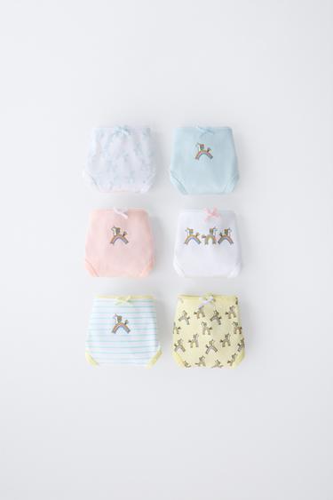 2-6 AÑOS/ PACK SEIS BRAGUITAS UNICORNIOS - Multicolor de Zara