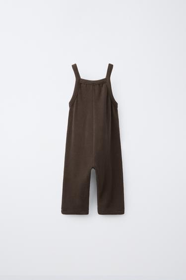 SOFT TOUCH LONG OVERALLS — Brown 1