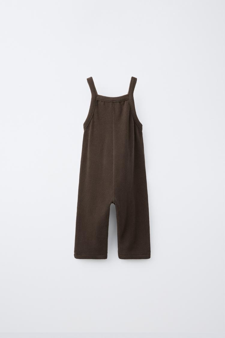 SOFT TOUCH LONG OVERALLS — Brown