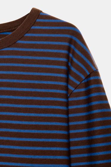 T-SHIRT RAYURES MANCHES LONGUES - Rayures de Zara - Image 6
