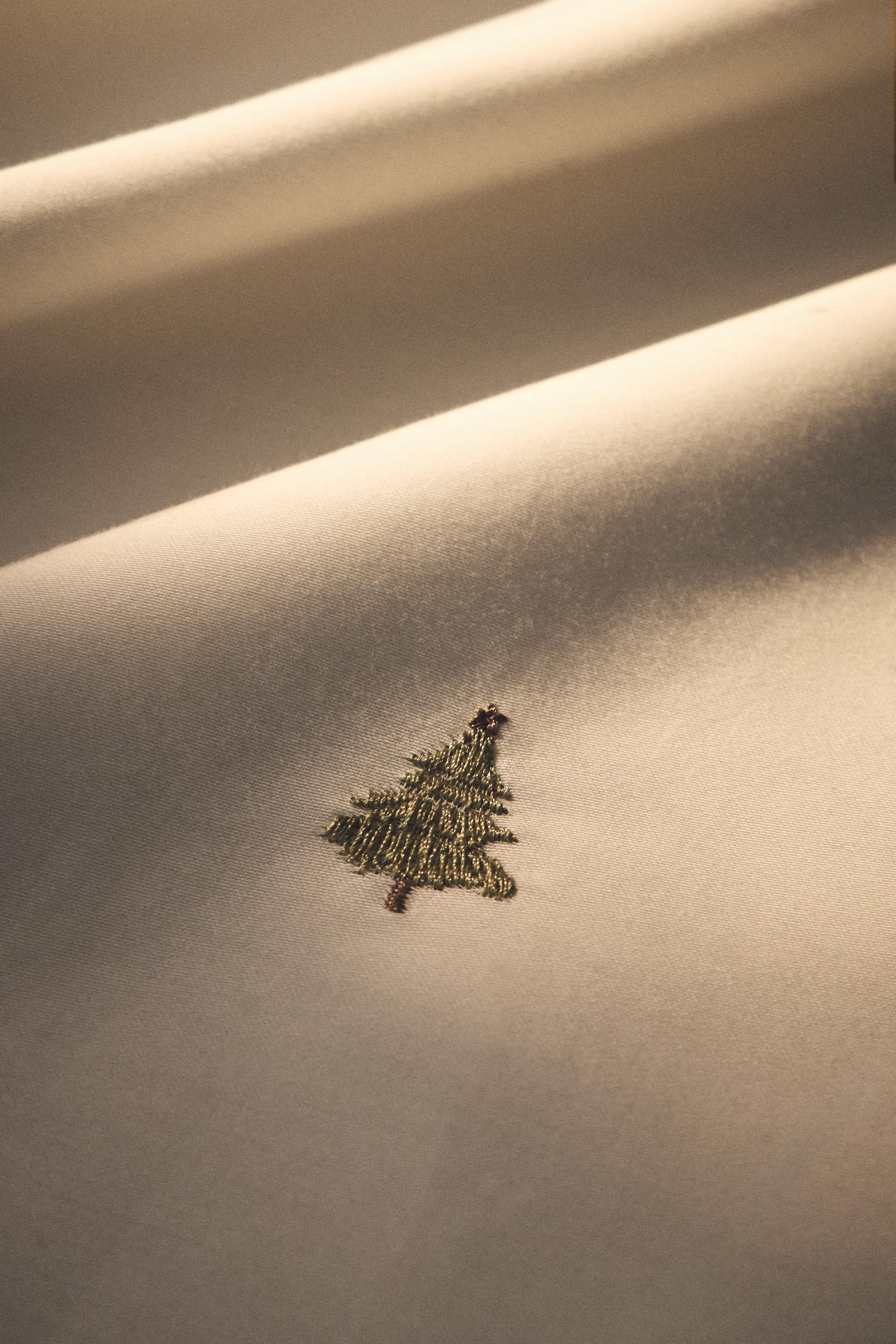 EMBROIDERED SATEEN CHRISTMAS DUVET COVER