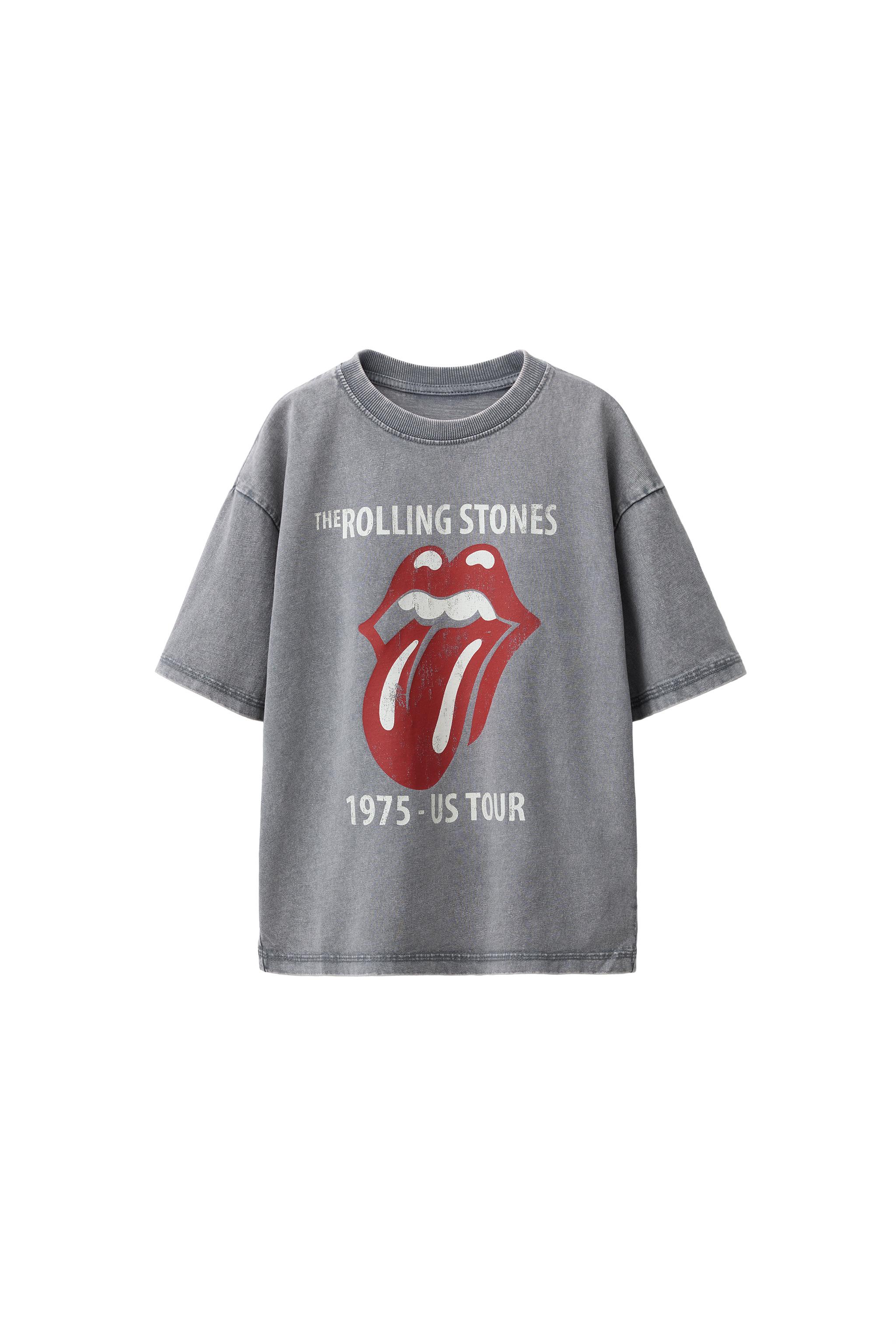 FADED-EFFECT ROLLING STONES © T-SHIRT - Grey | ZARA South Africa