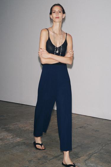 ZW COLLECTION CULOTTES - Navy blue by Zara