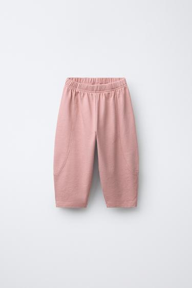 BALLOON PLUSH TROUSERS - Mid-pink by Zara