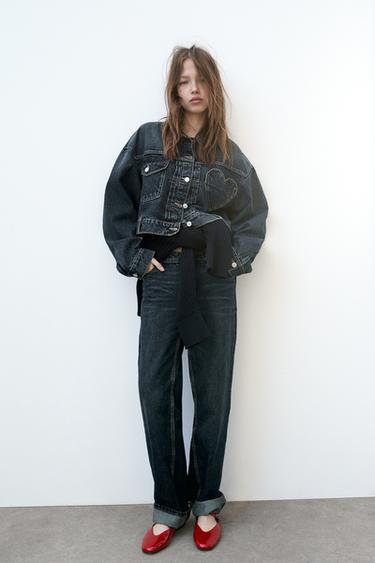 БАЛЕТКИ ИЗ ЛАКИРОВАННОЙ ИСКУССТВЕННОЙ КОЖИ С РЕМЕШКОМ — Красный от Zara — изображение 0