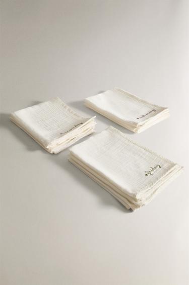 BABY MUSLIN CLOTHS (PACK OF 7) - Oyster-white by Zara - Image 1