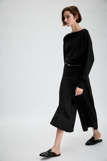 LONG TAILORED BERMUDA SHORTS - Black by Zara