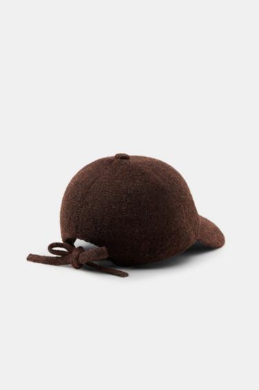 CASQUETTE EN MAILLE À NŒUD - Marron de Zara - Image 5