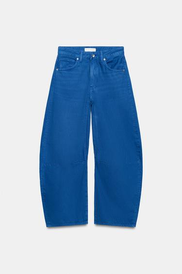 JEANS TRF BALLOON TIRO MEDIO - Azulón de Zara - Imagen 0