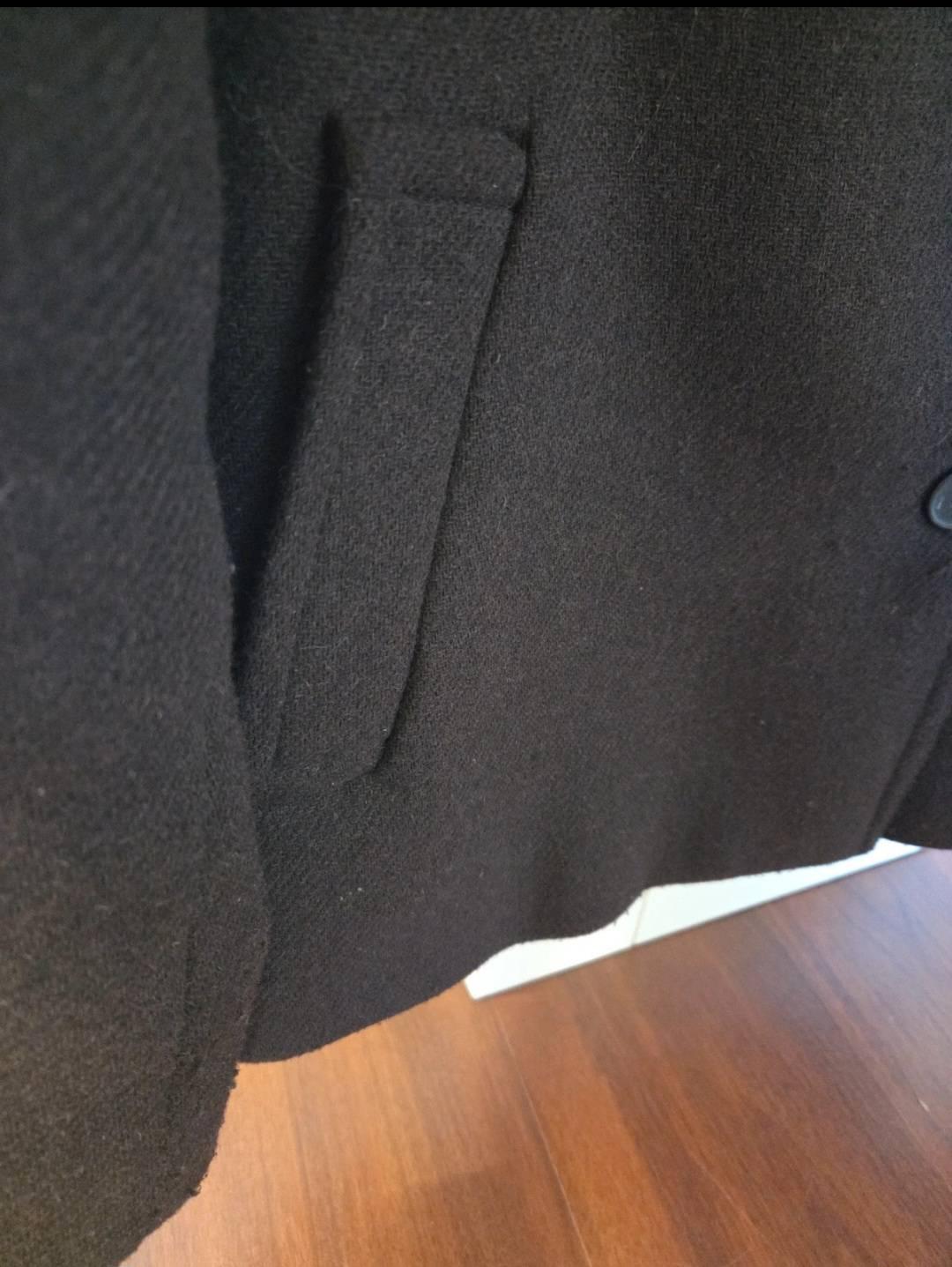 CROPPED WOOL COAT WITH HIGH NECK - Image 4