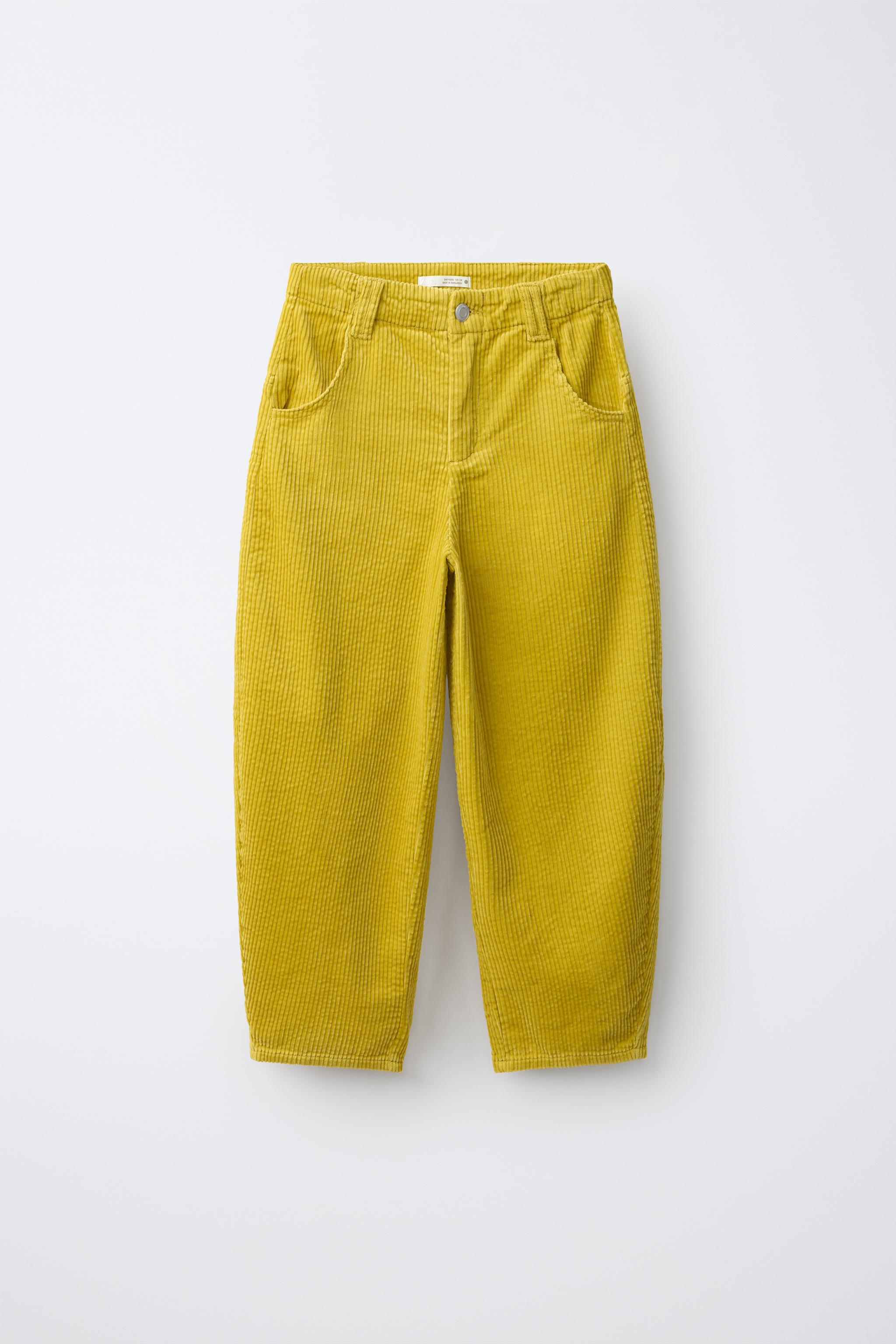 PANTALON EN VELOURS CÔTELÉ BARREL