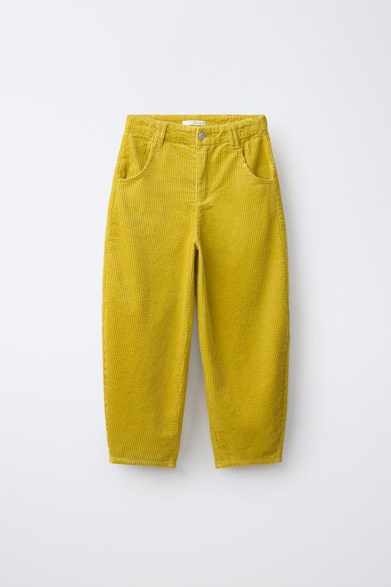 BARREL-CORDHOSE - Olivgrün von Zara - Bild 0