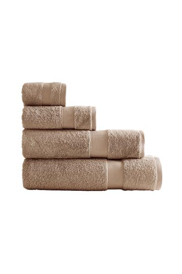 Zara PREMIUM COTTON BATH TOWEL (600 GxM²) - Dark beige