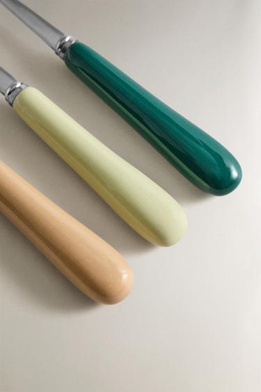 SET OF 6 SKEWERS WITH CERAMIC HANDLE - GREEN by Zara - Image 2