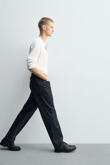 JEAN STRAIGHT FIT - Bleu marine de Zara - Image 5