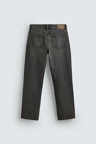 Zara REGULAR STRAIGHT FIT JEANS - Gray