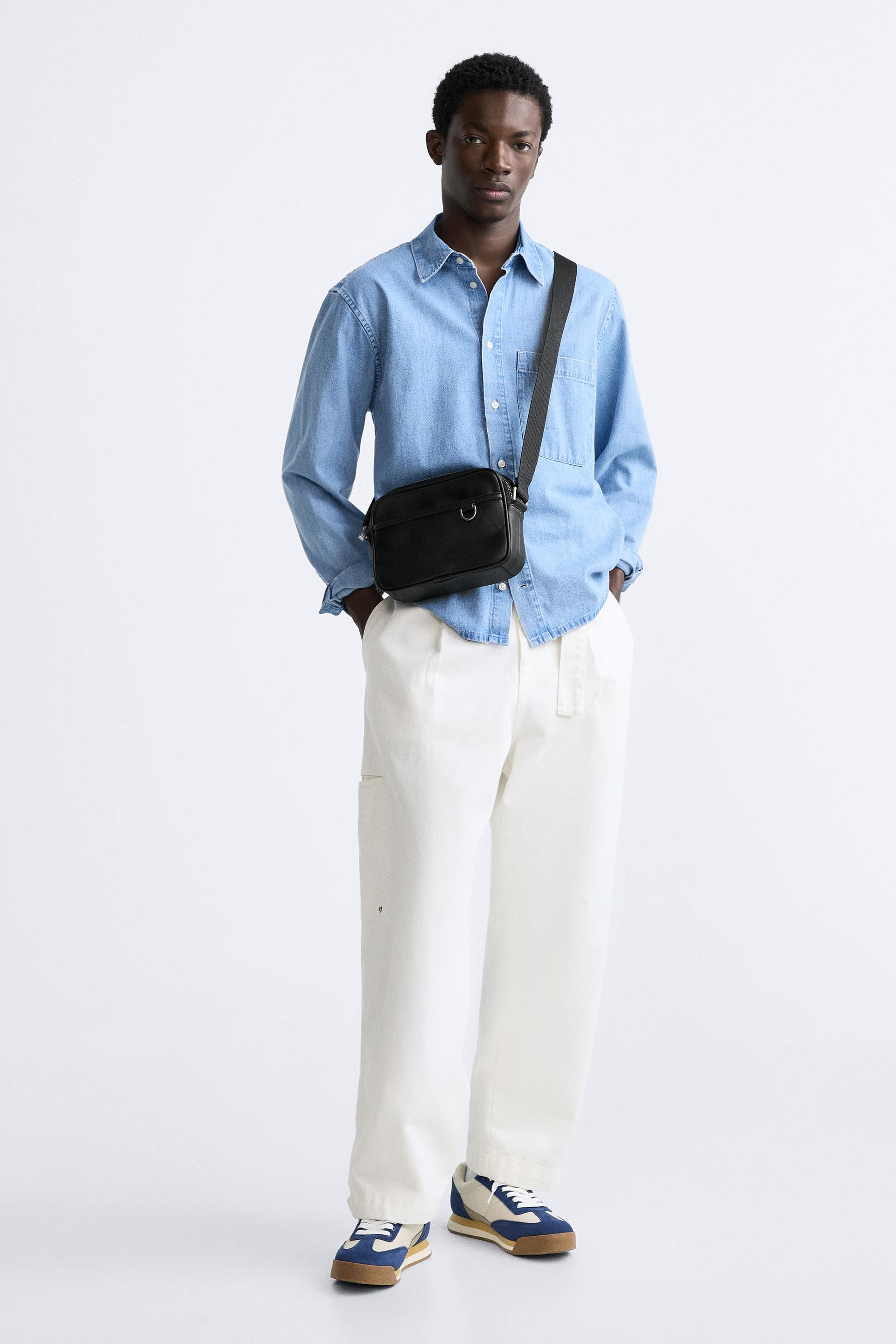 EMBOSSED CROSSBODY BAG Black ZARA South Africa