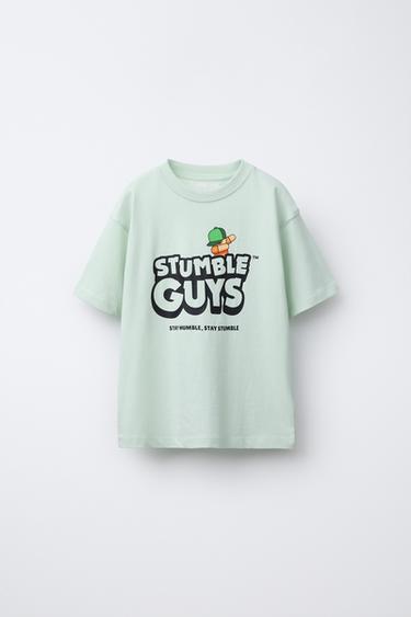 Zara STUMBLE GUYS ™ © SCOPELY PRINTED T-SHIRT - Light green
