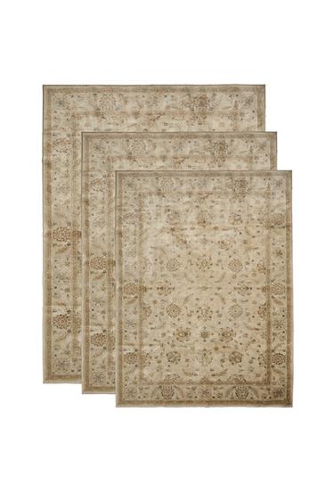 Zara VINTAGE FLORAL RUG - 灰色