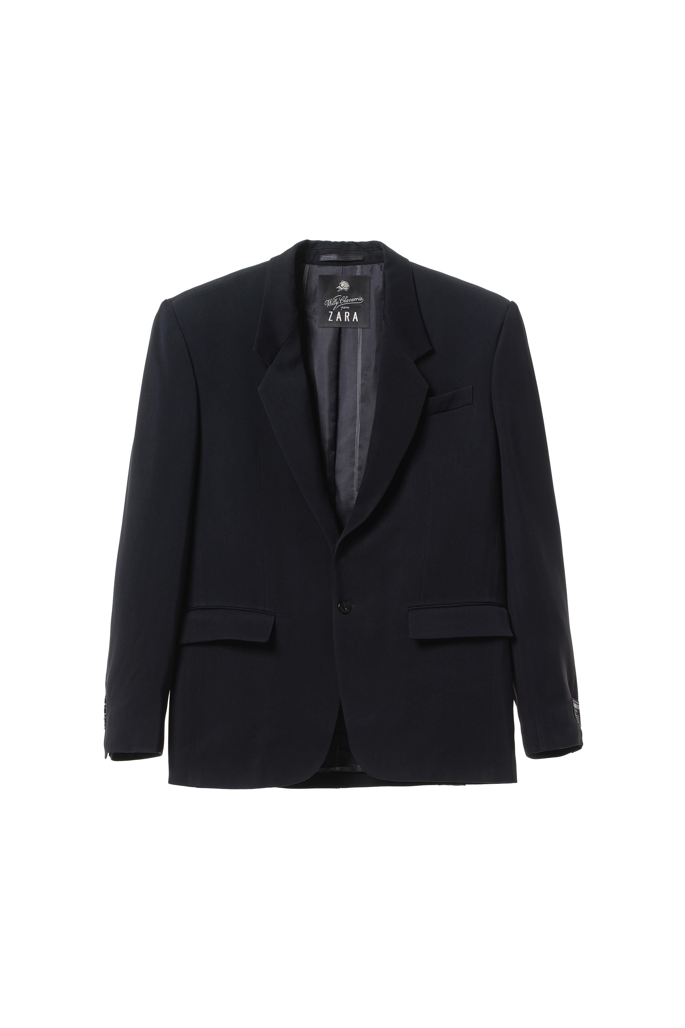 VISCOSE SUIT BLAZER WILLY CHAVARRIA X ZARA - Navy blue | ZARA