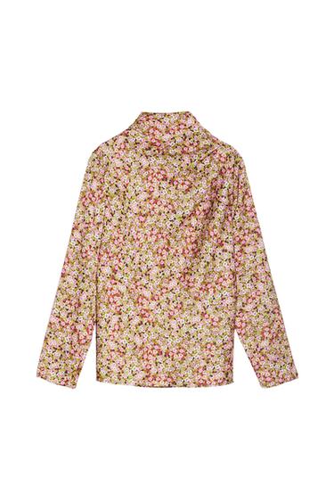 FLORAL DRAPED TOP