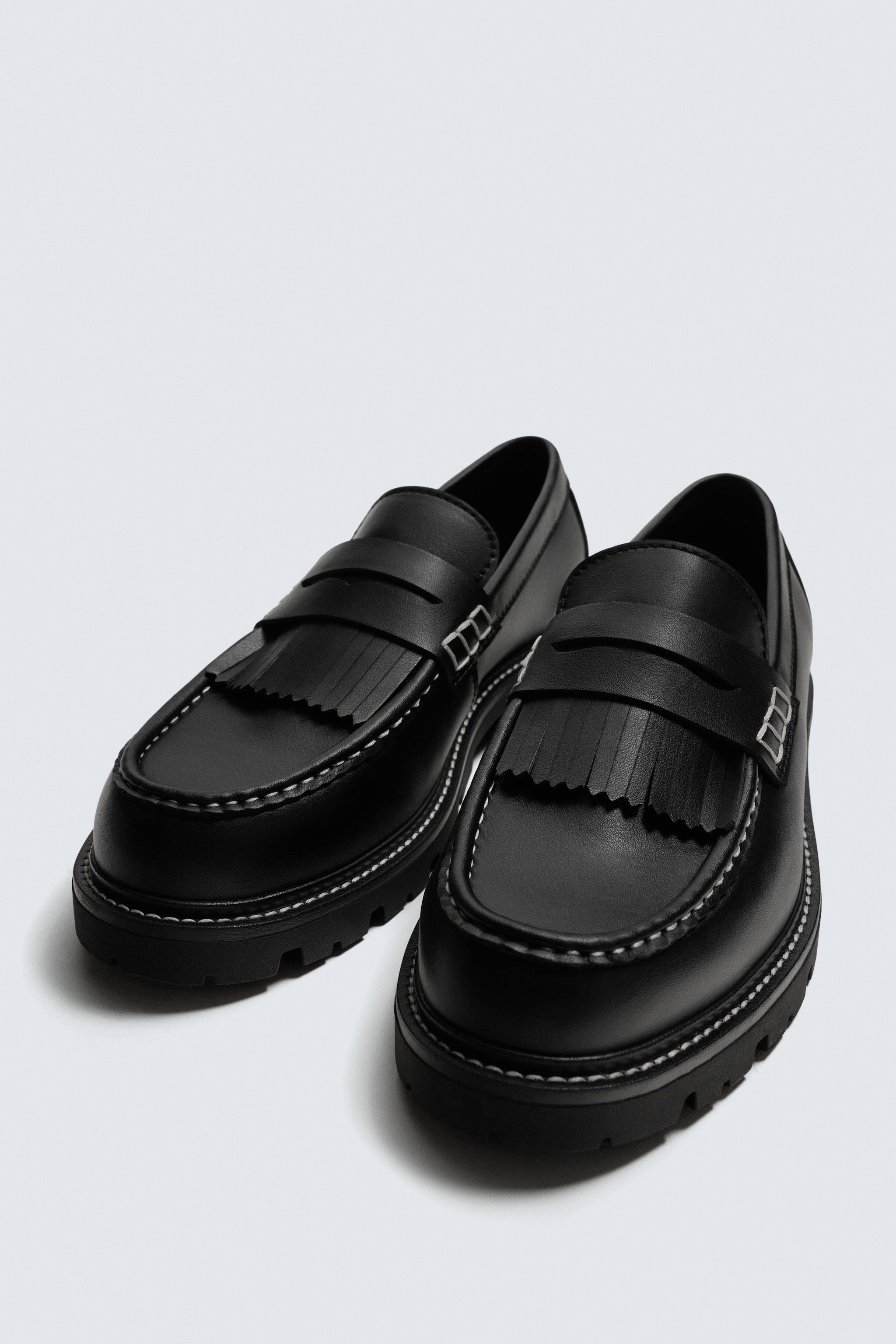 フリンジローファー - ブラック | ZARA Japan / 日本