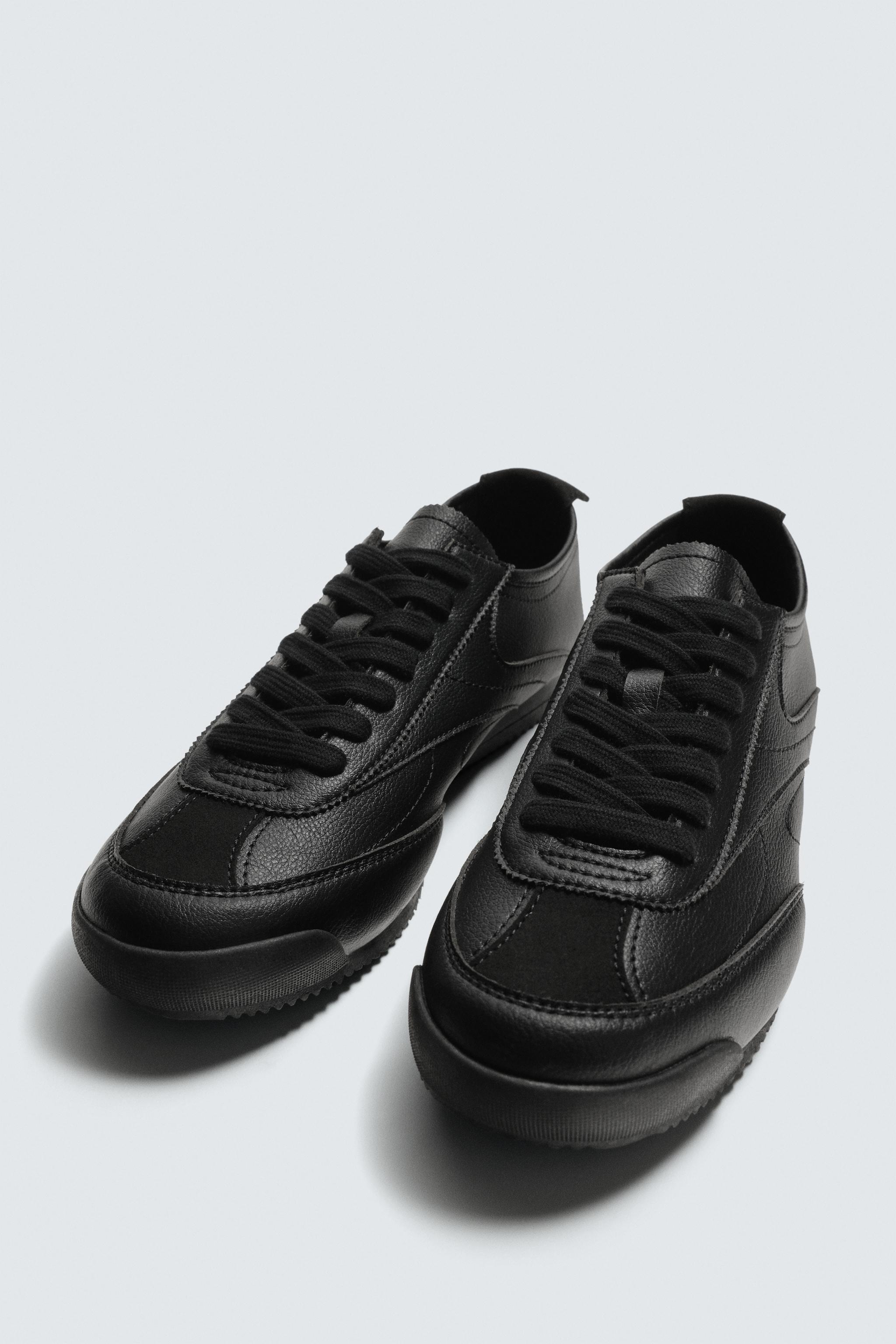 レトロスタイルスニーカー - ブラック | ZARA Japan / 日本