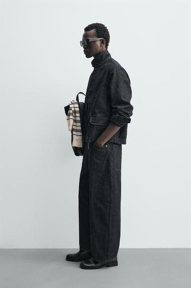 BLOUSON EN DENIM AVEC POCHES - Indigo de Zara - Image 3