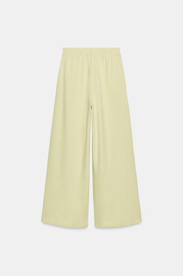 PANTALON INTERLOCK - Citron vert clair de Zara - Image 6
