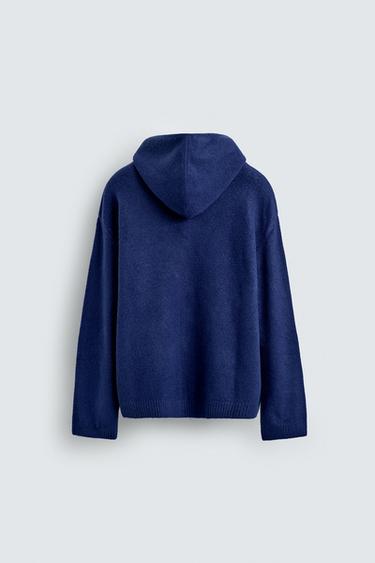 HOODED CARDIGAN - Bluish by Zara - Image 8
