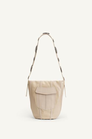 LTHR PCKT BG 14 - Ecru by Zara