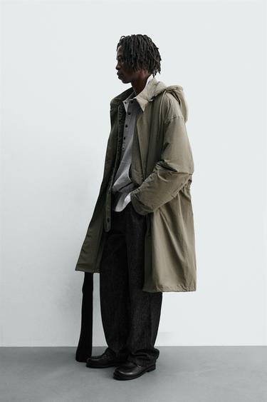 Zara 2-IN-1 EEMALDATAV PARKA - Khaki