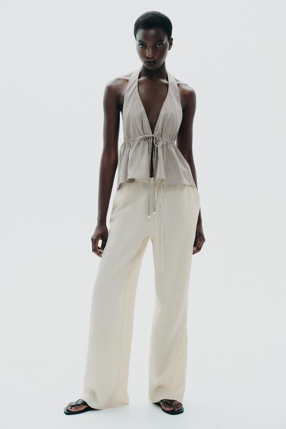 TEXTURED WEAVE PANTS